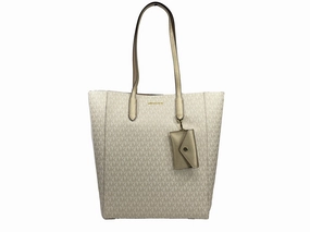 Michael Kors Vincent With Card Case Large Tote Purse Bag Women's gold