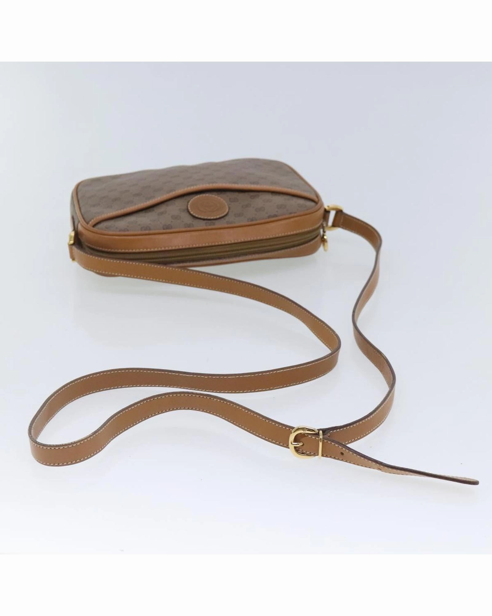 Micro GG Supreme Shoulder Bag in PVC with Gold Accents