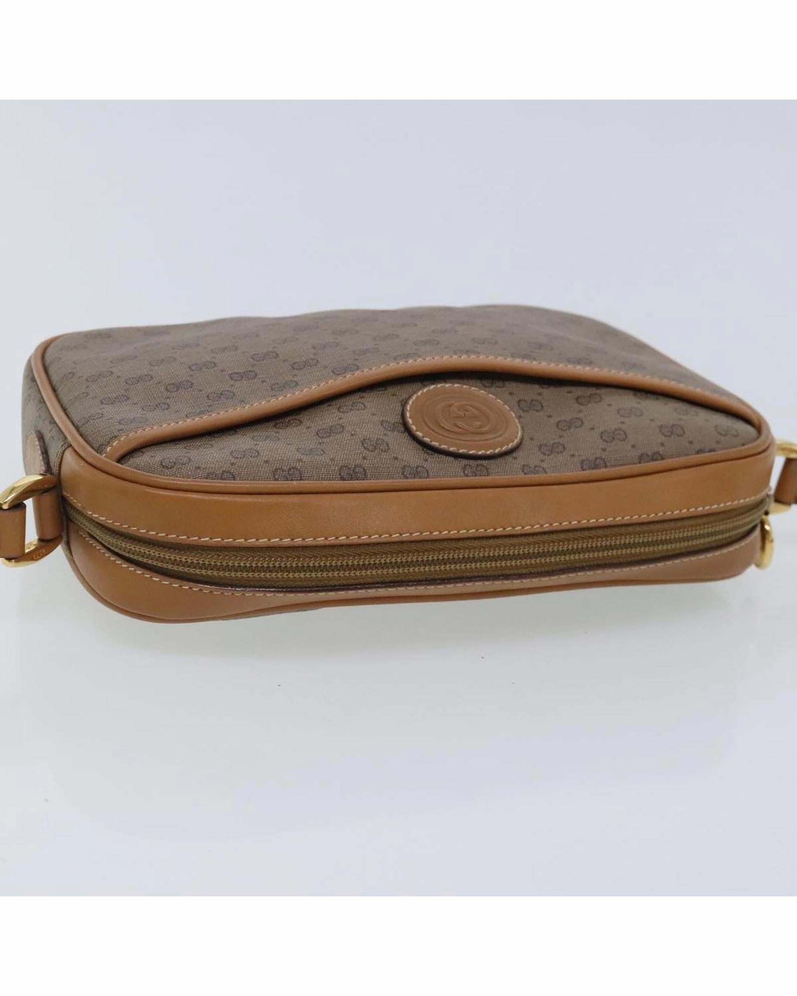 Micro GG Supreme Shoulder Bag in PVC with Gold Accents