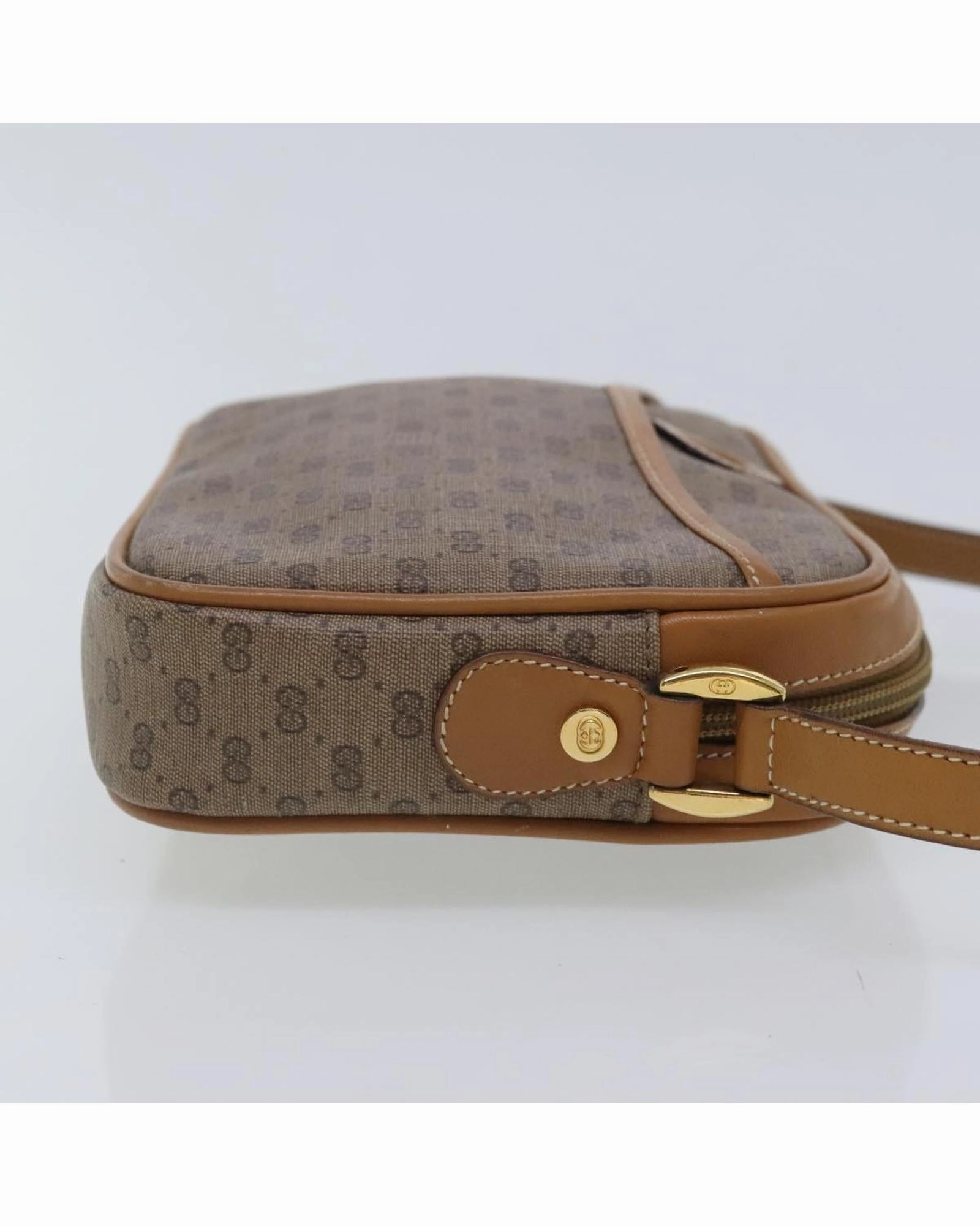 Micro GG Supreme Shoulder Bag in PVC with Gold Accents