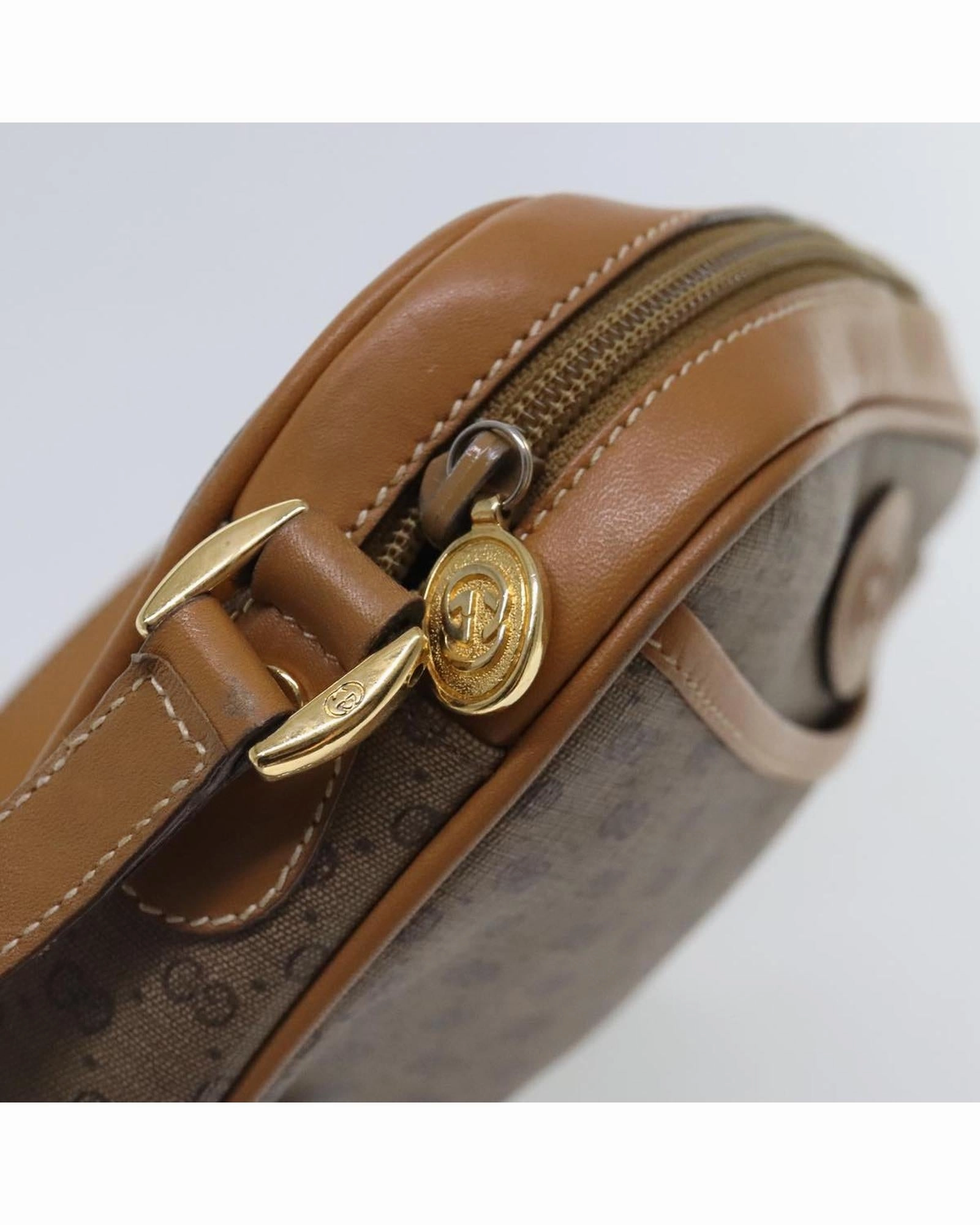 Micro GG Supreme Shoulder Bag in PVC with Gold Accents