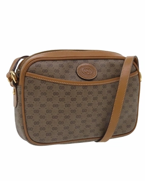 Micro GG Supreme Shoulder Bag in PVC with Gold Accents