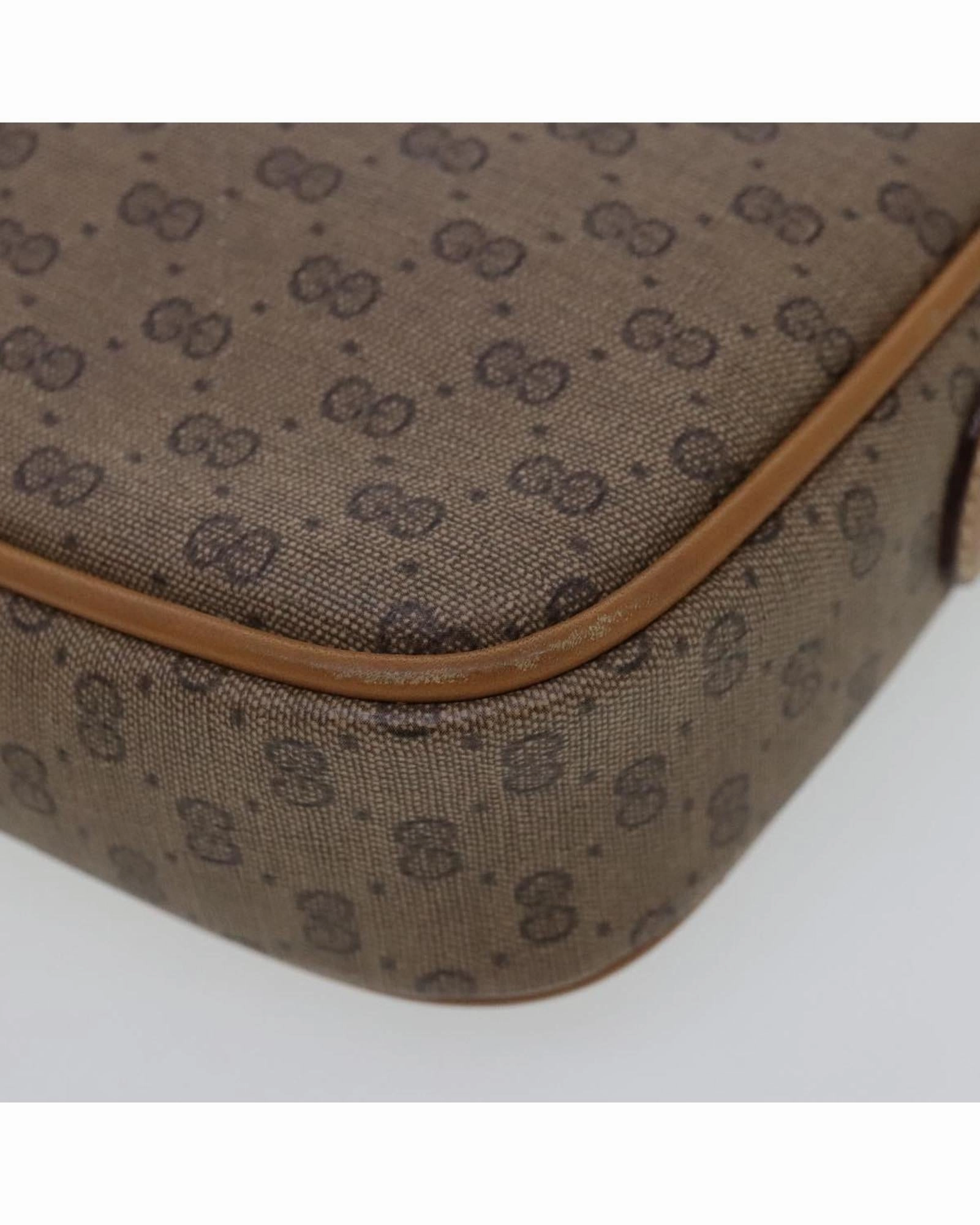 Micro GG Supreme Shoulder Bag in PVC with Gold Accents