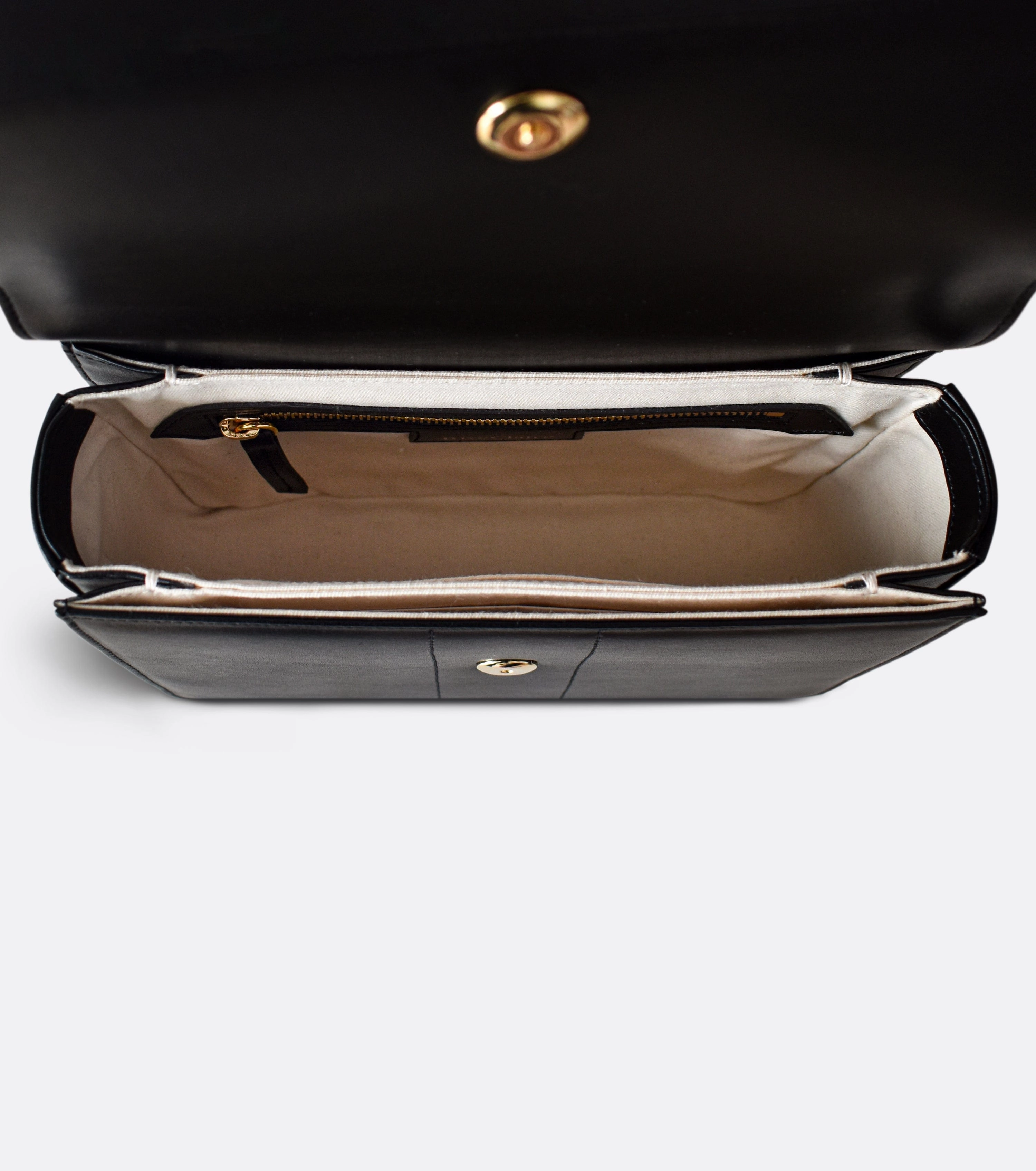 Midi Nomad Apple Leather Vegan Shoulder Bag | Black