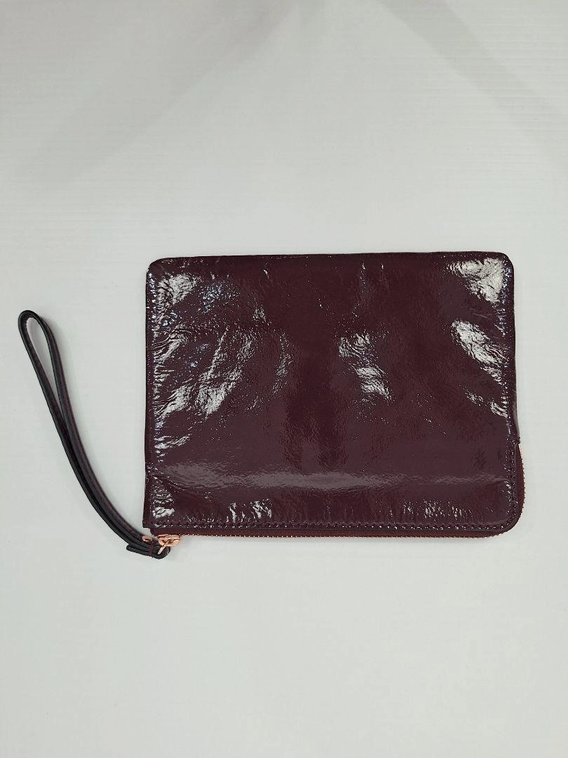 Mimco Burgundy Patent Leather Wristlet