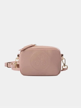 Mimi Mini Recycled Vegan Leather Crossbody Bag | Nude