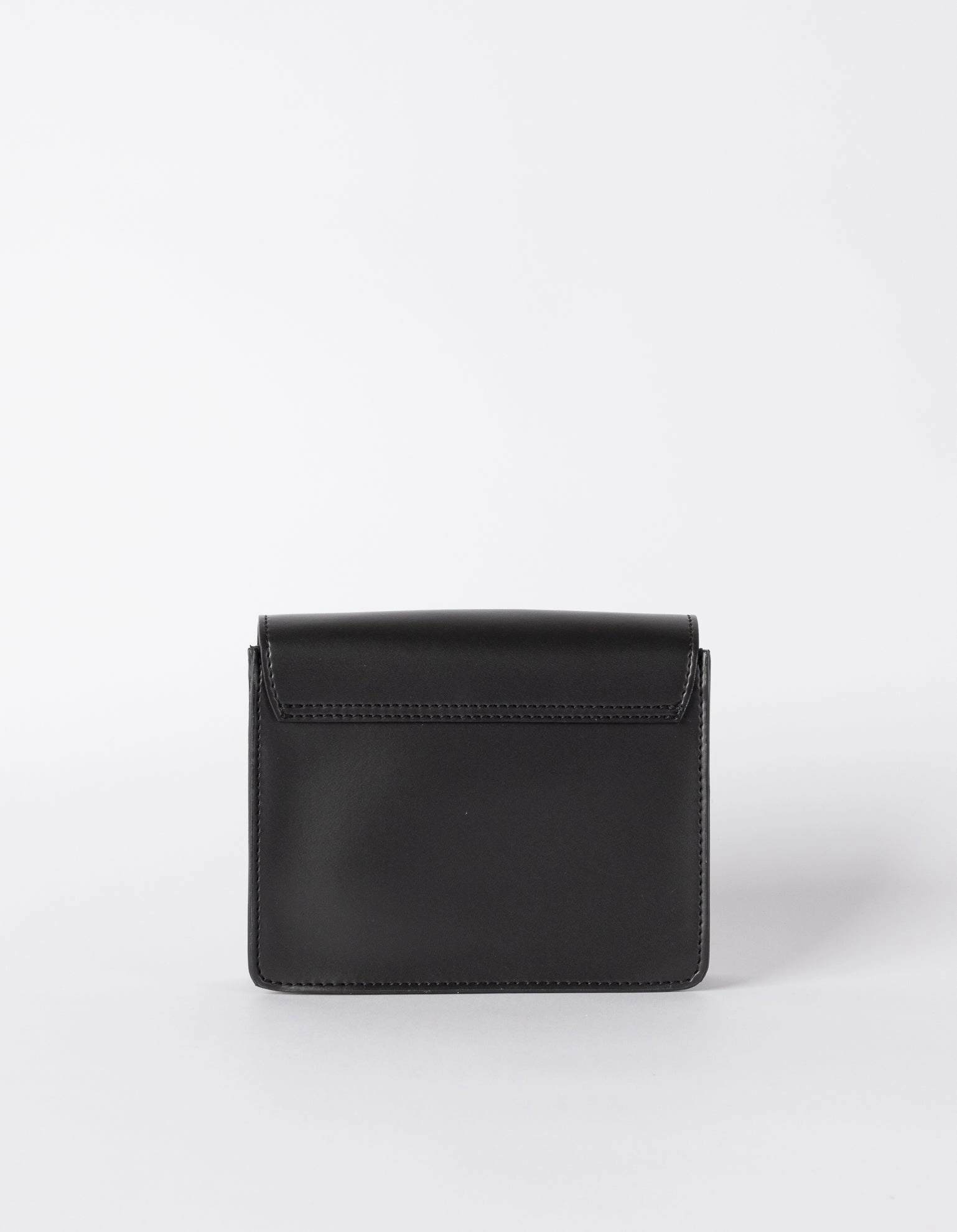 Mini Audrey Apple Leather Vegan Crossbody | Black