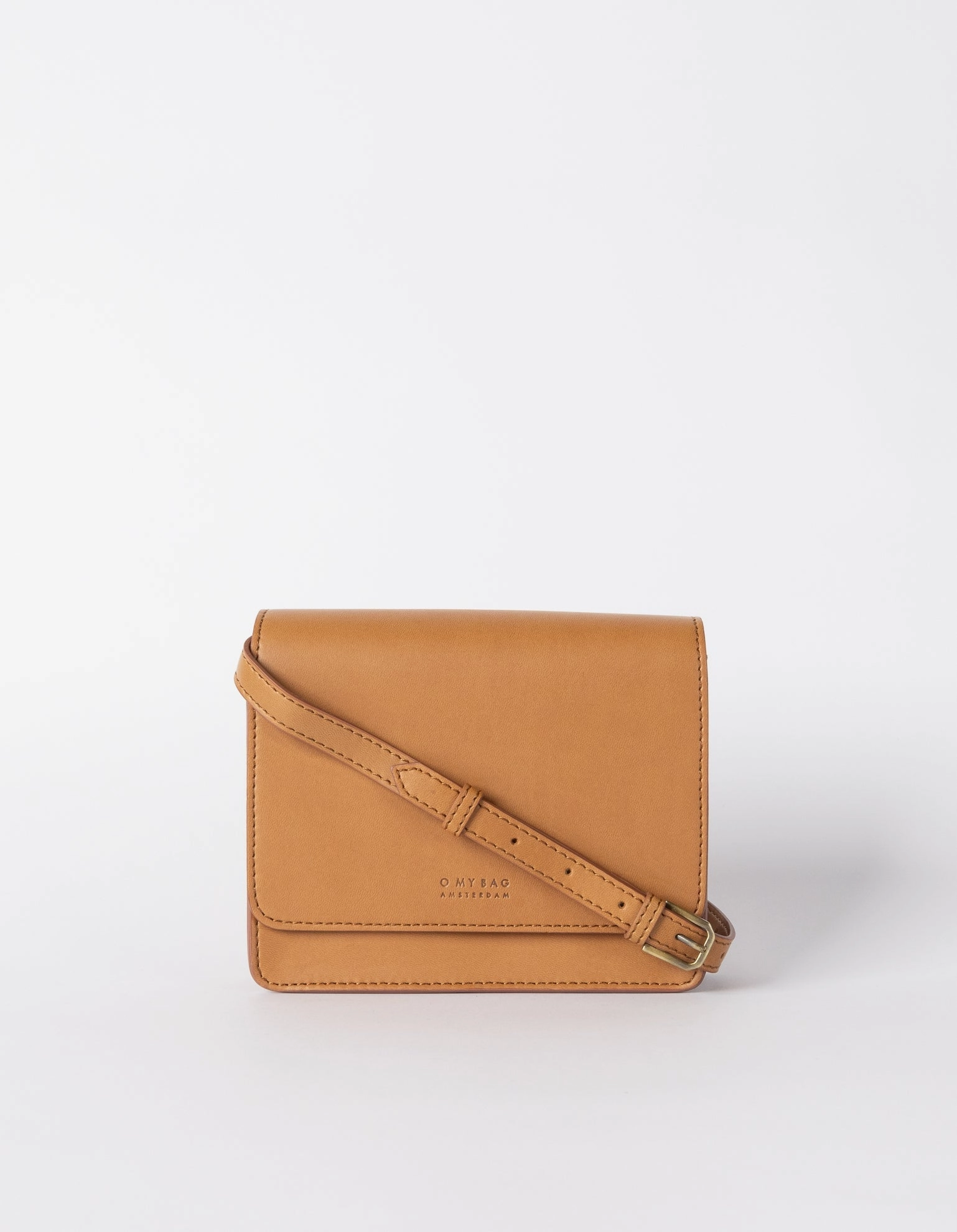 Mini Audrey Apple Leather Vegan Crossbody | Brown
