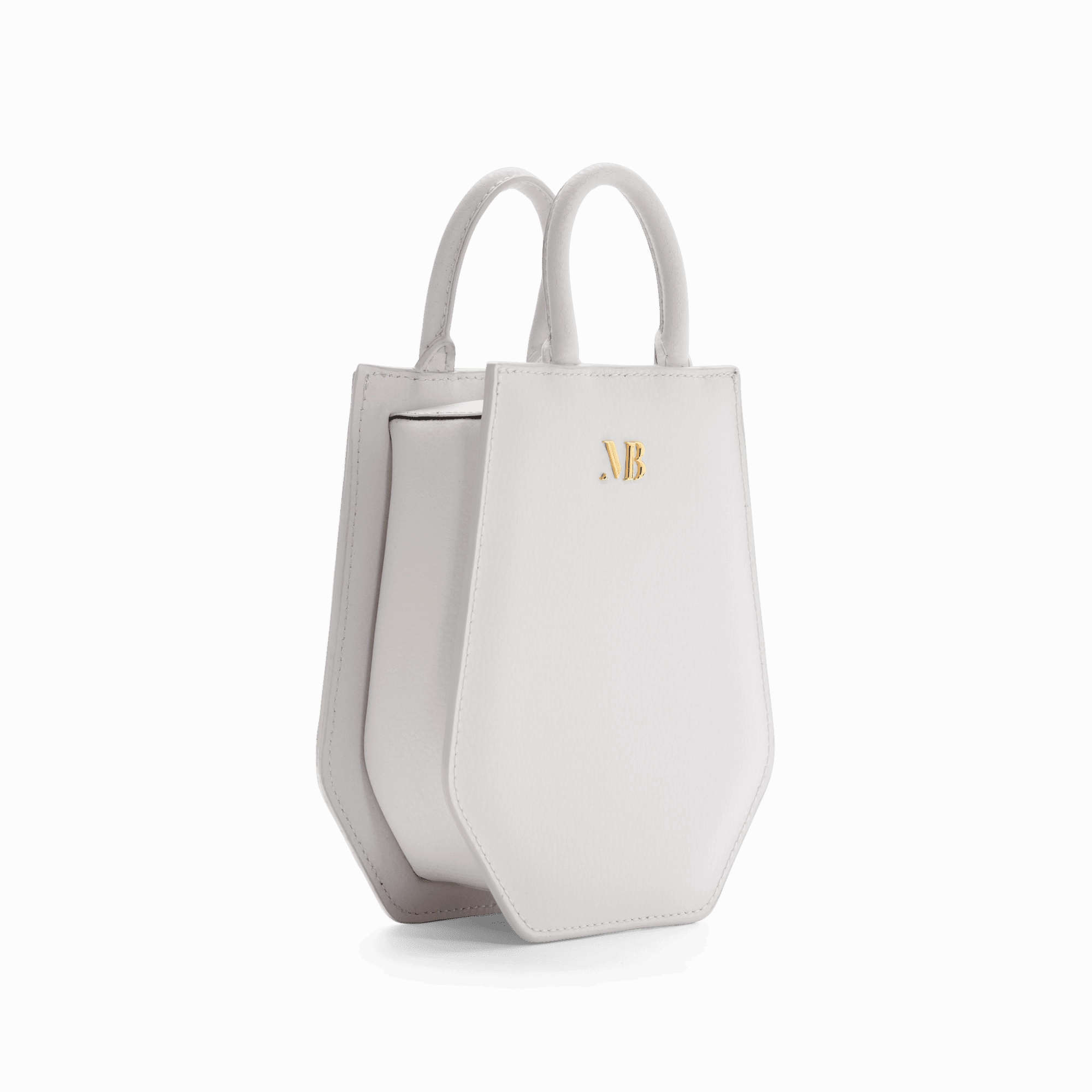 Mini Elay MIRUM Leather Crossbody Bag | White