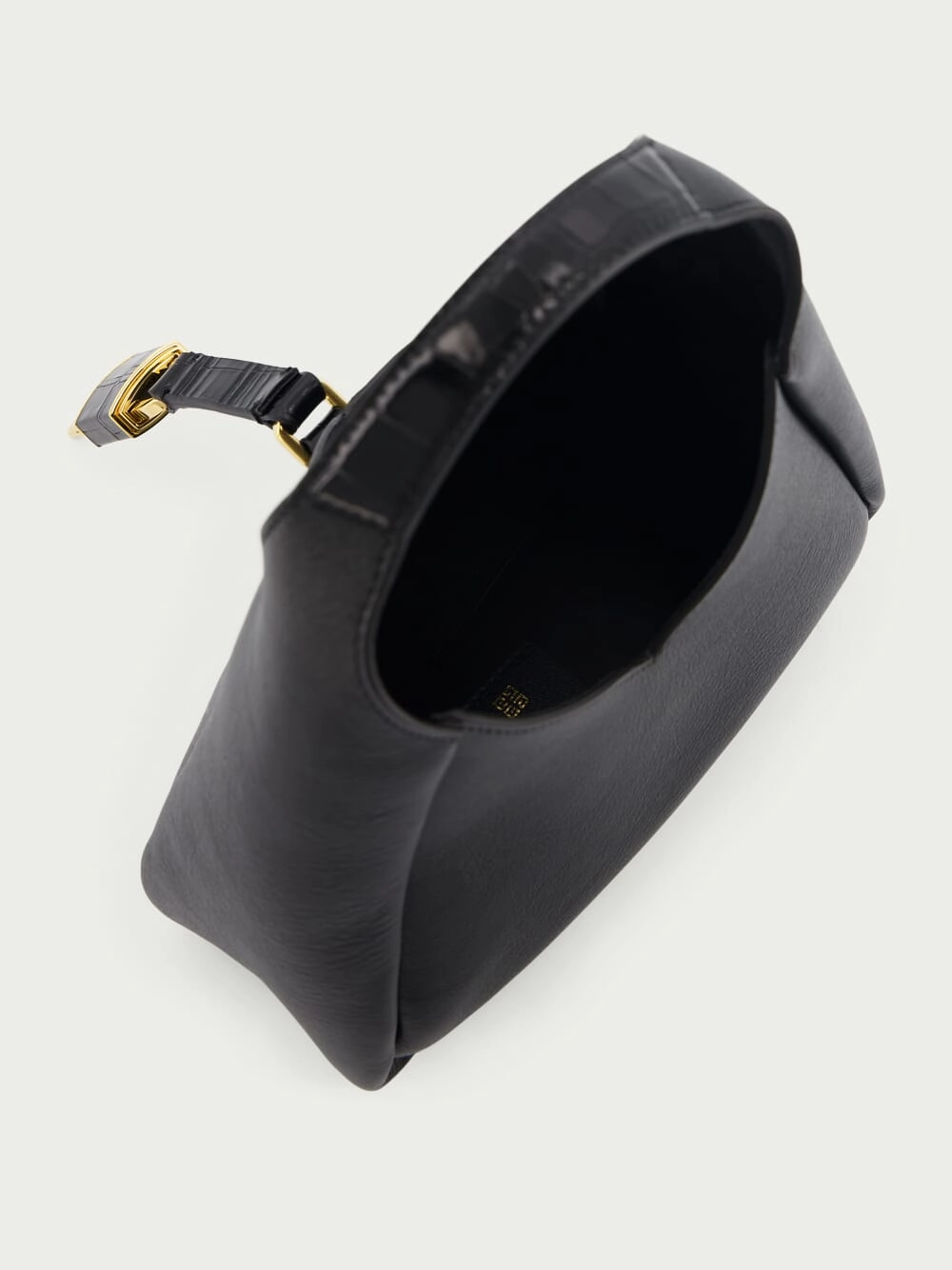 Mini G-Hobo Bag In Grained Leather