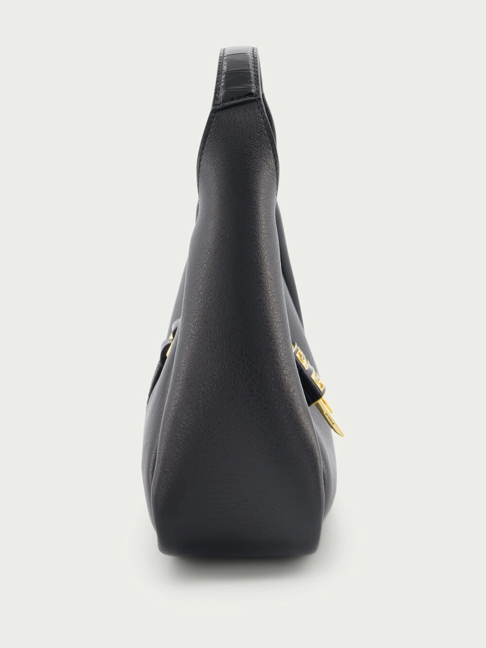 Mini G-Hobo Bag In Grained Leather