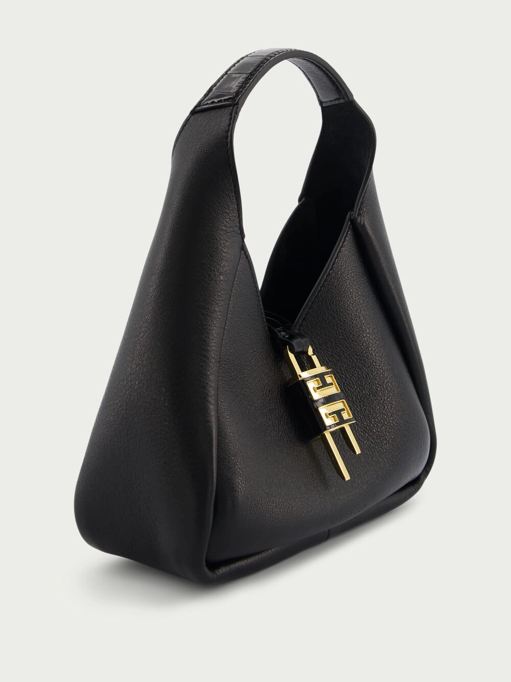 Mini G-Hobo Bag In Grained Leather