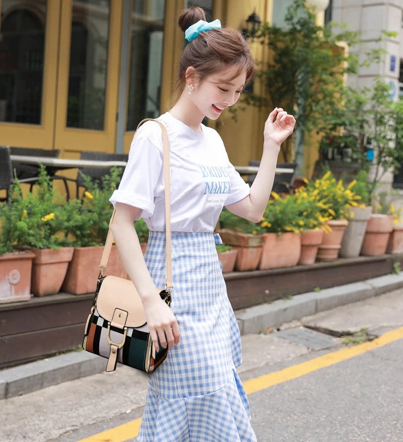 Mini Retro Plaid Backpack
