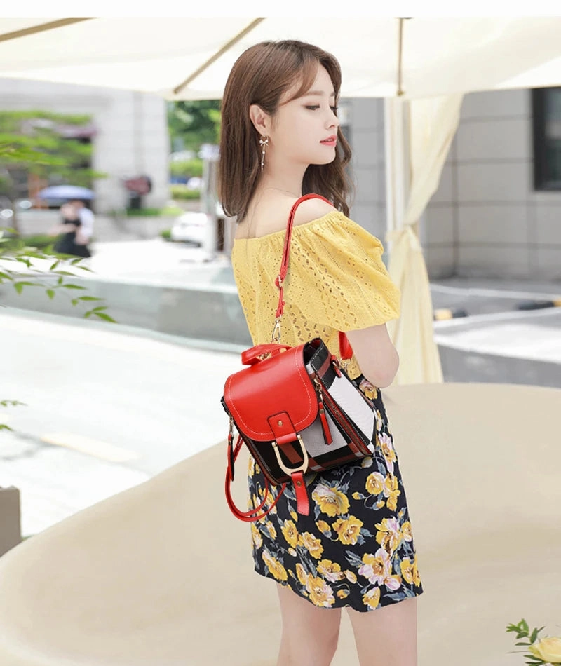 Mini Retro Plaid Backpack