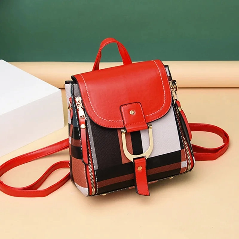 Mini Retro Plaid Backpack