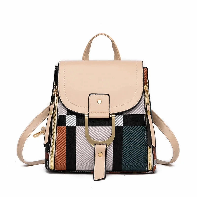 Mini Retro Plaid Backpack