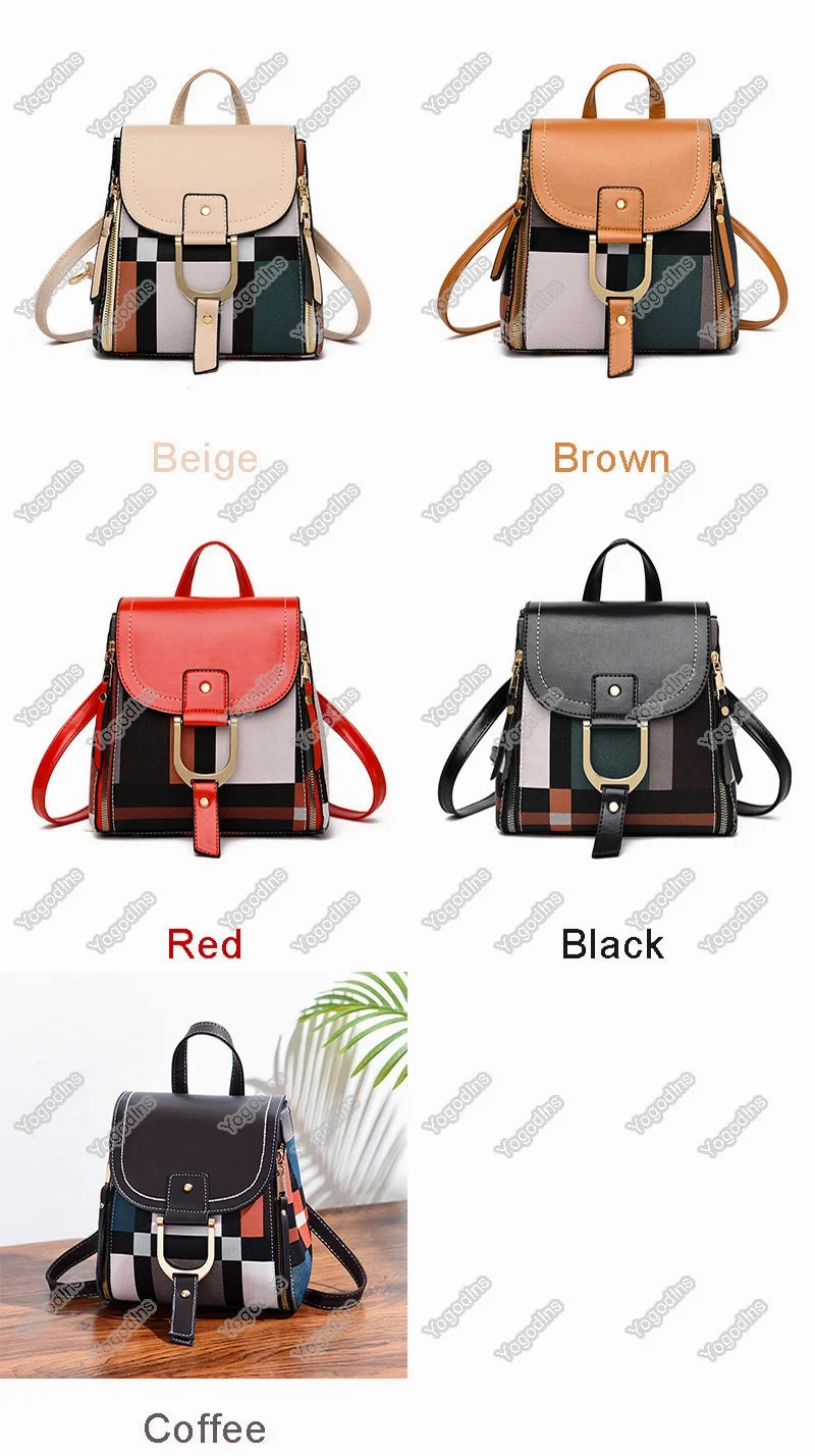 Mini Retro Plaid Backpack