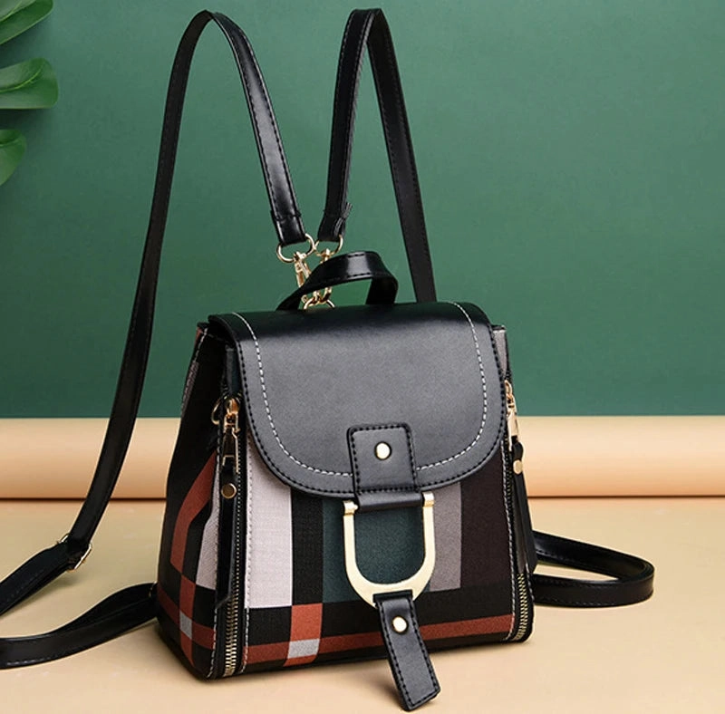 Mini Retro Plaid Backpack