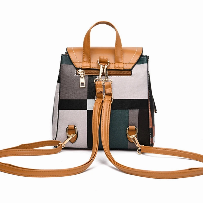 Mini Retro Plaid Backpack