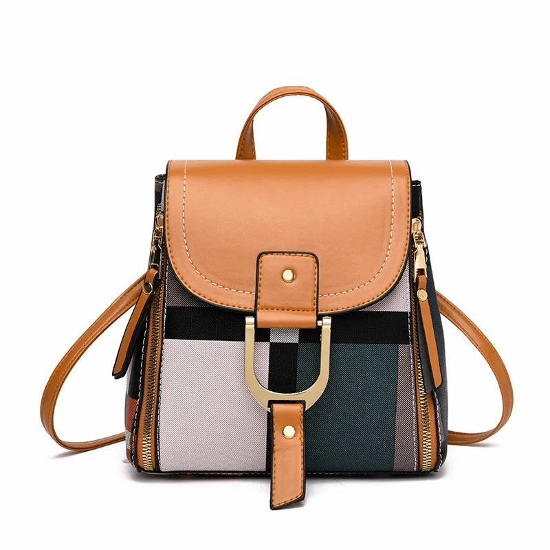 Mini Retro Plaid Backpack