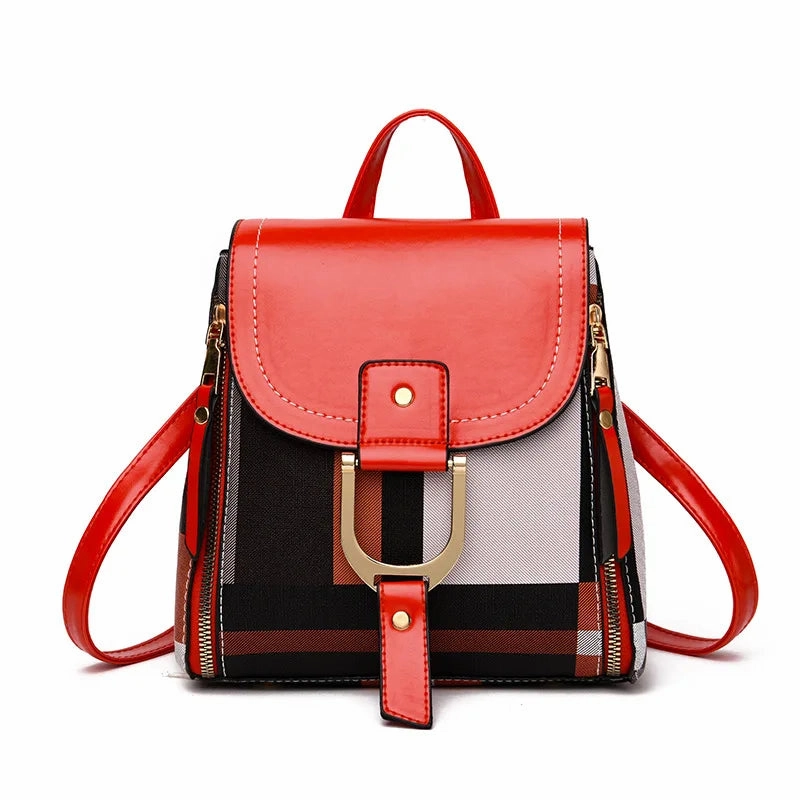 Mini Retro Plaid Backpack