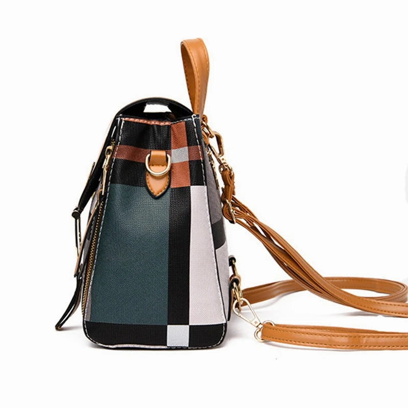 Mini Retro Plaid Backpack