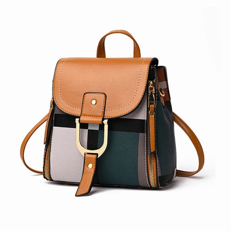 Mini Retro Plaid Backpack