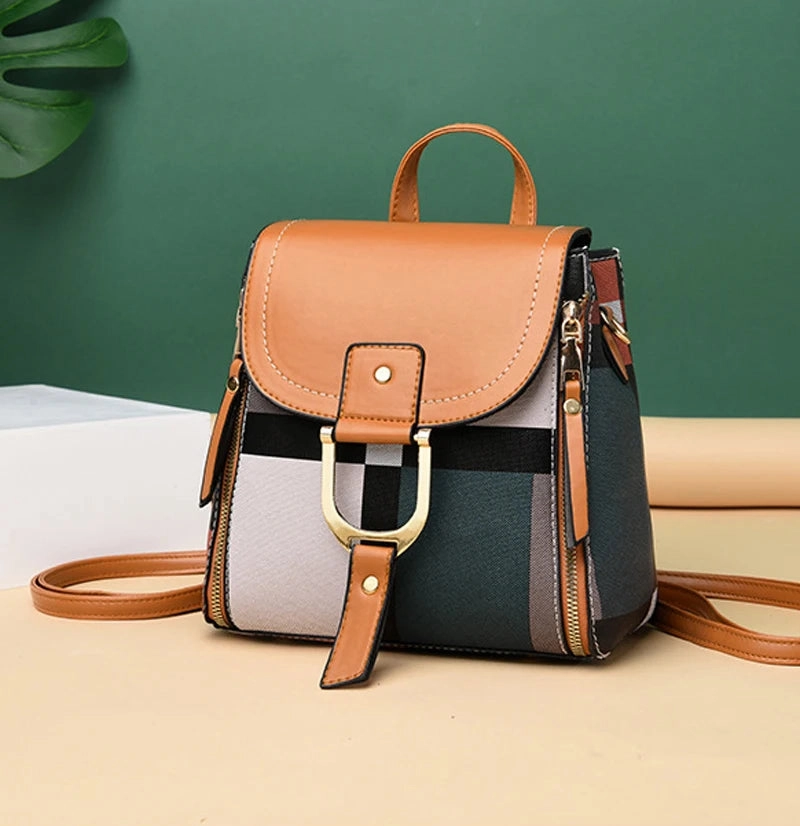 Mini Retro Plaid Backpack