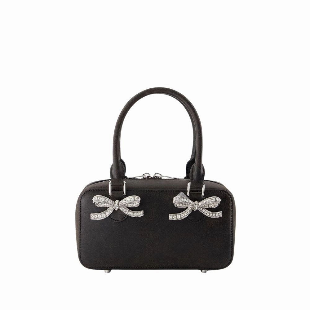 Mini Tote Bag - Leather - Black