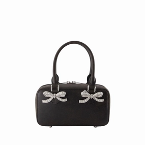 Mini Tote Bag - Leather - Black