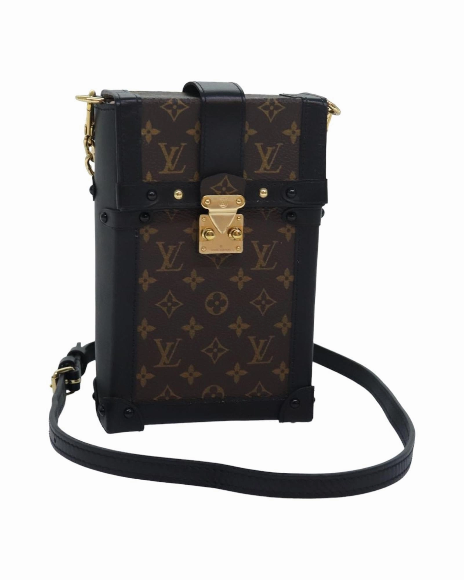 Mini Trunk Monogram Canvas Shoulder Bag