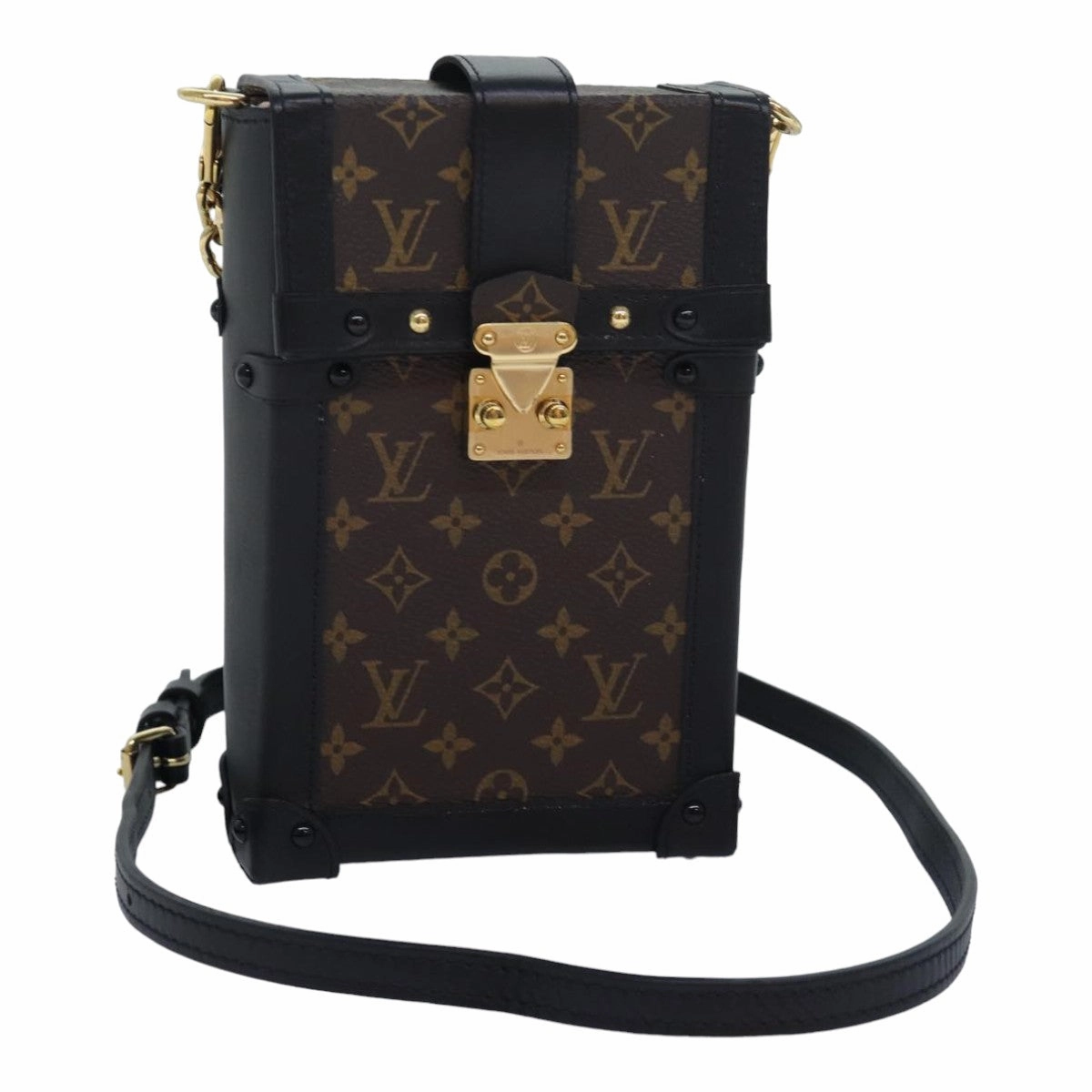 Mini Trunk Monogram Canvas Shoulder Bag