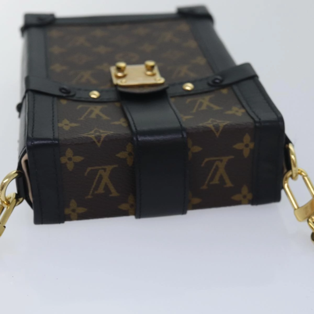 Mini Trunk Monogram Canvas Shoulder Bag