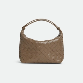Mini Wallace Intrecciato Leather Pinecone Leather Shoulder Bag for Women