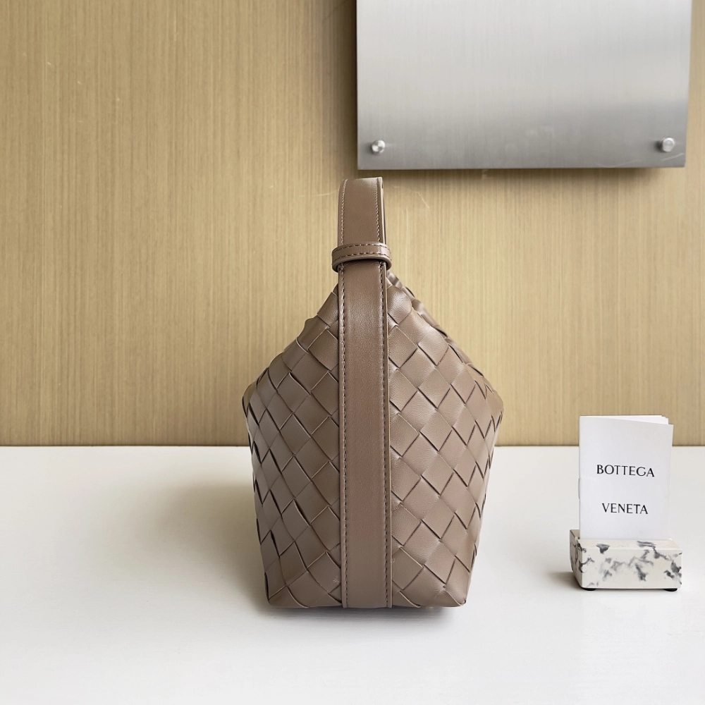 Mini Wallace Intrecciato Leather Pinecone Leather Shoulder Bag for Women