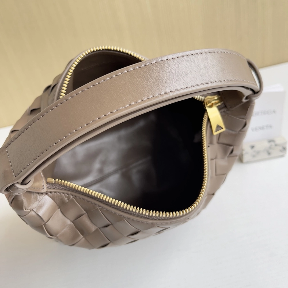 Mini Wallace Intrecciato Leather Pinecone Leather Shoulder Bag for Women