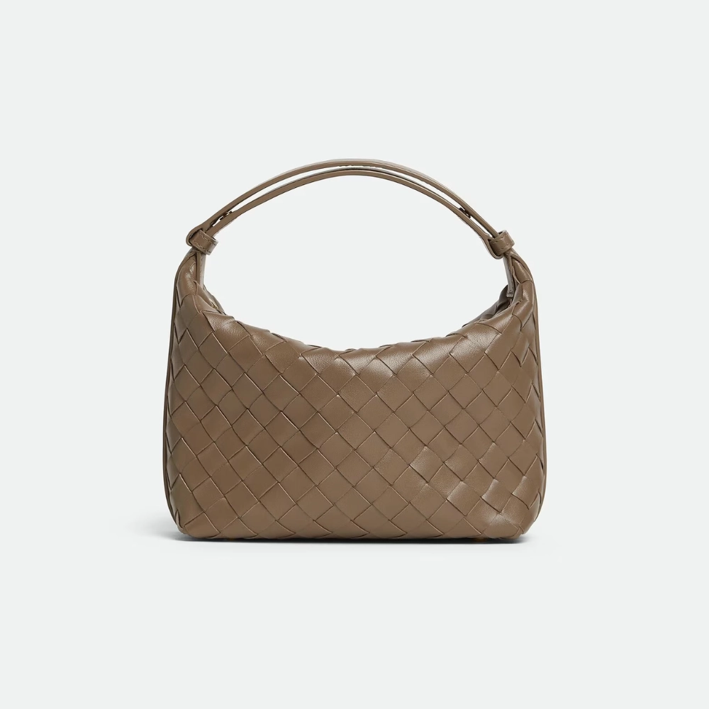Mini Wallace Intrecciato Leather Pinecone Leather Shoulder Bag for Women
