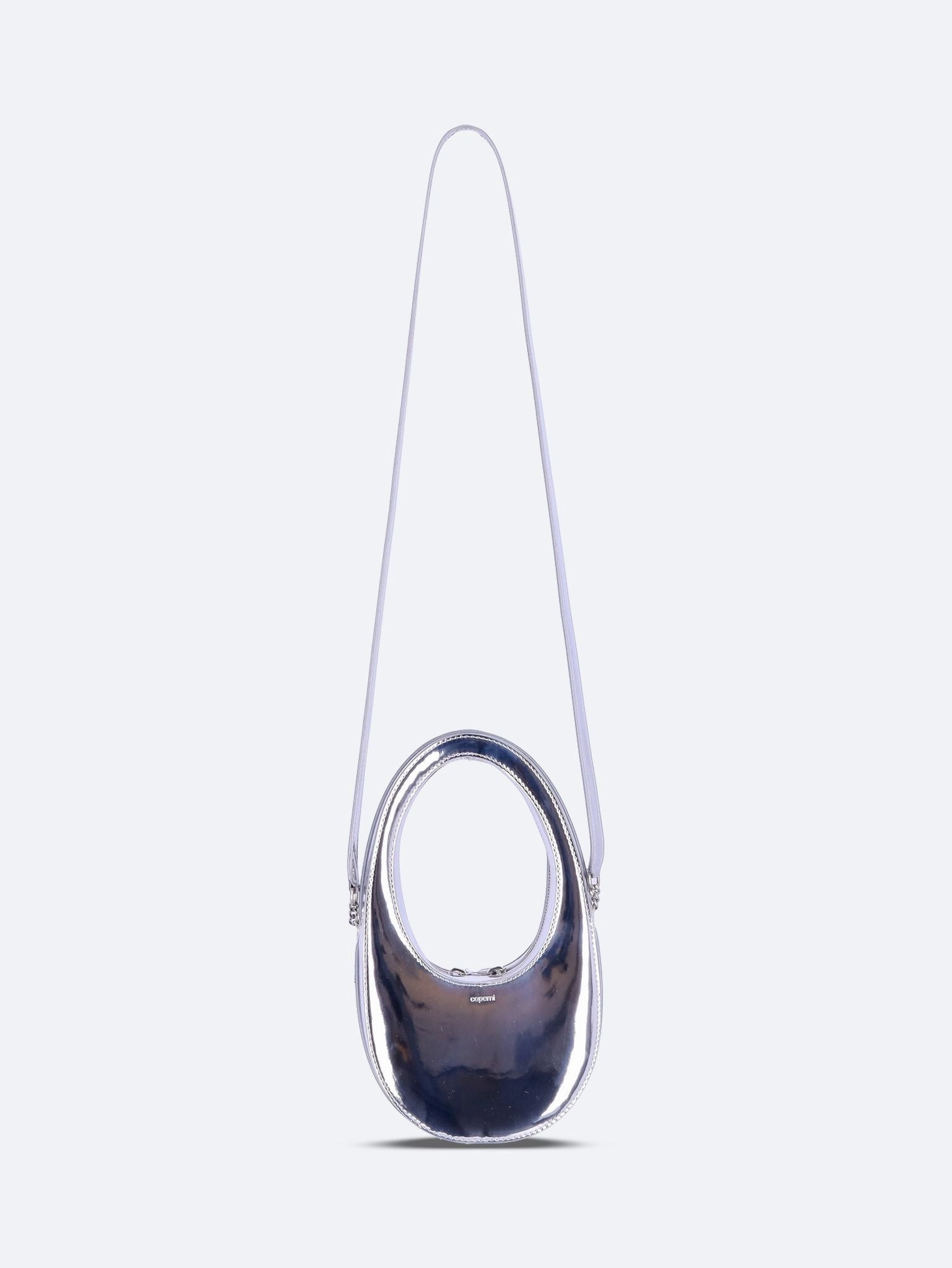 Mirrored crossbody mini swipe bag