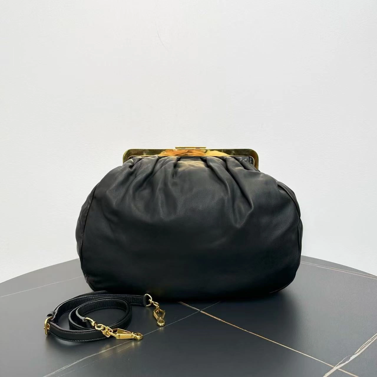 Miu Miu Black Frame Shoulder Bag