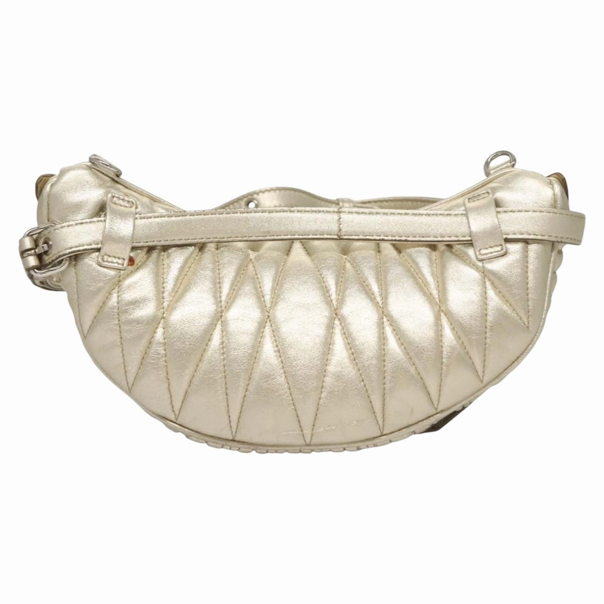 Miu Miu Matelass Leather Shoulder Bag (Pre-Owned)