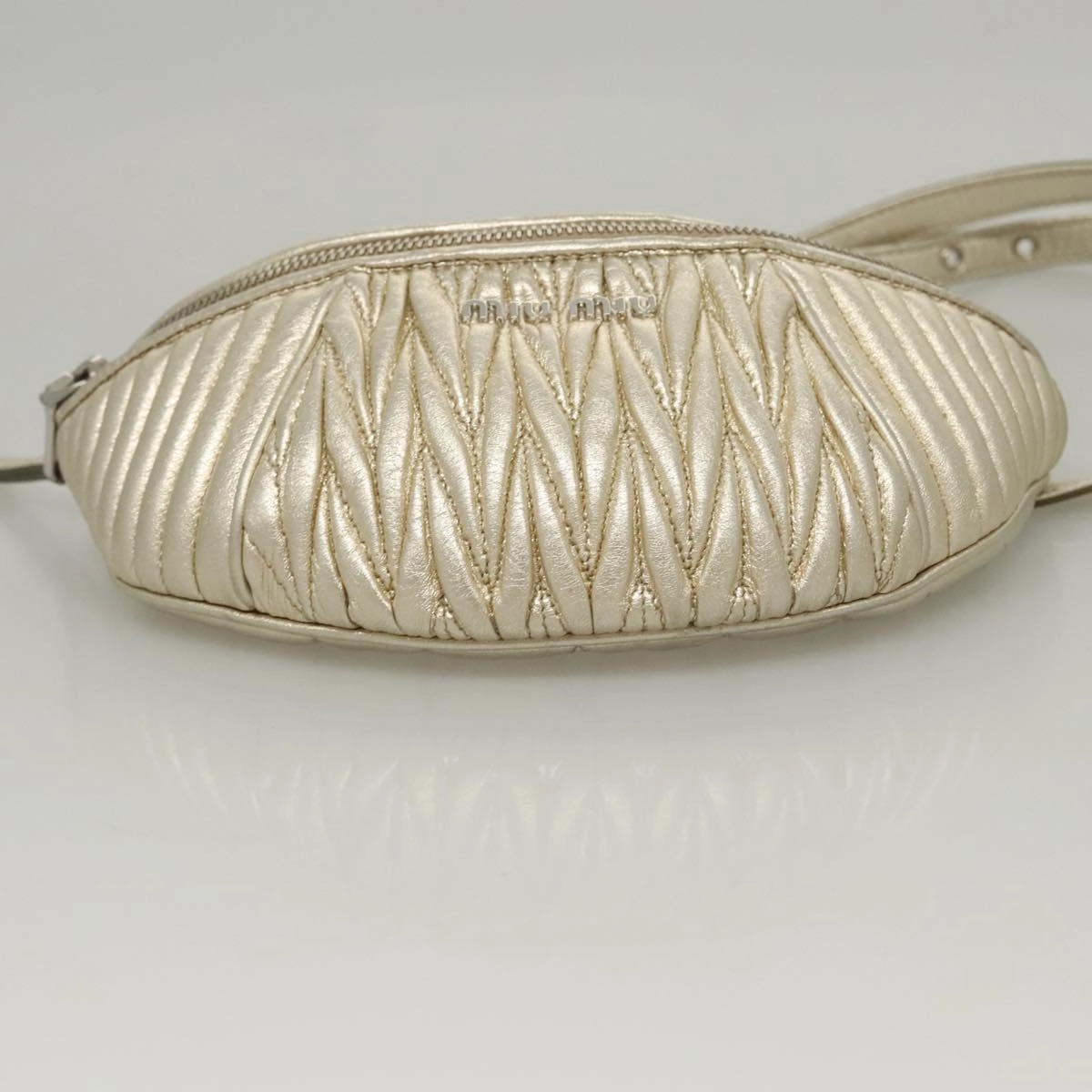 Miu Miu Matelass Leather Shoulder Bag (Pre-Owned)