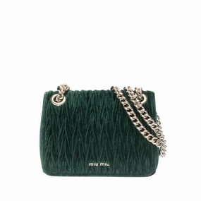 Miu Miu Velvet Matelass Small Club Shoulder Bag
