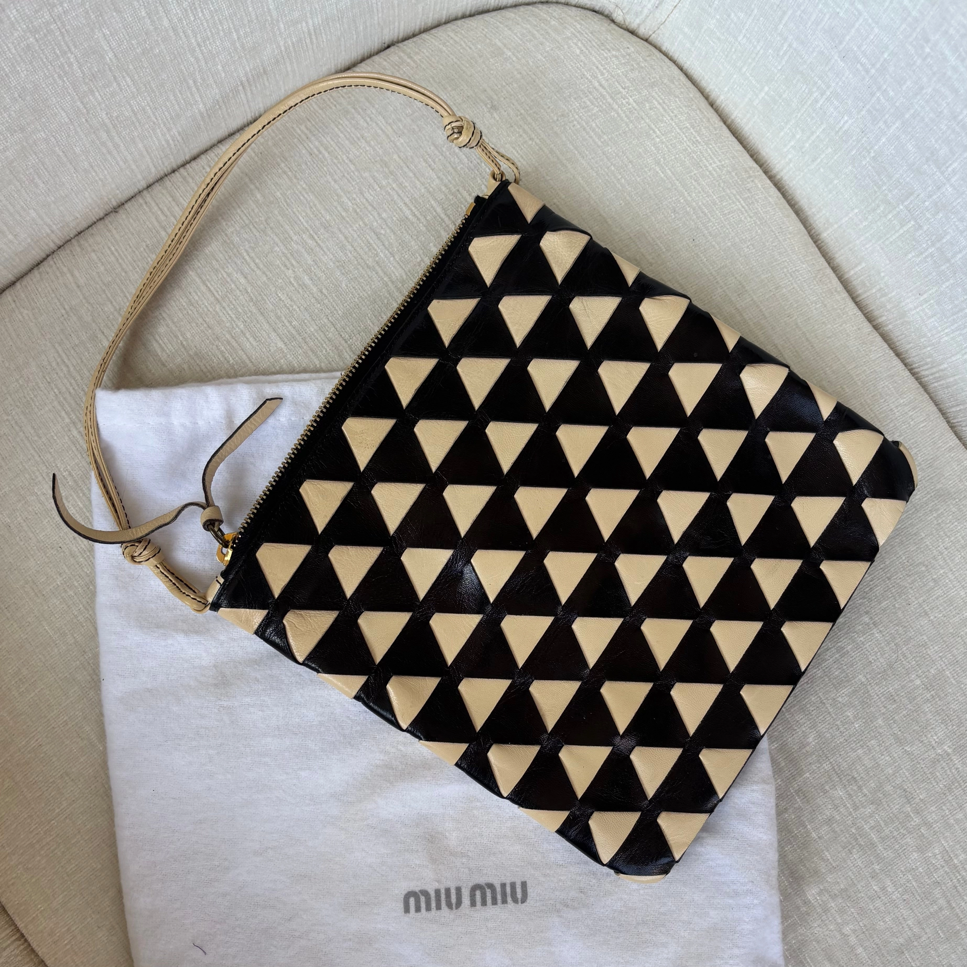 Miu Miu Woven Leather Bag