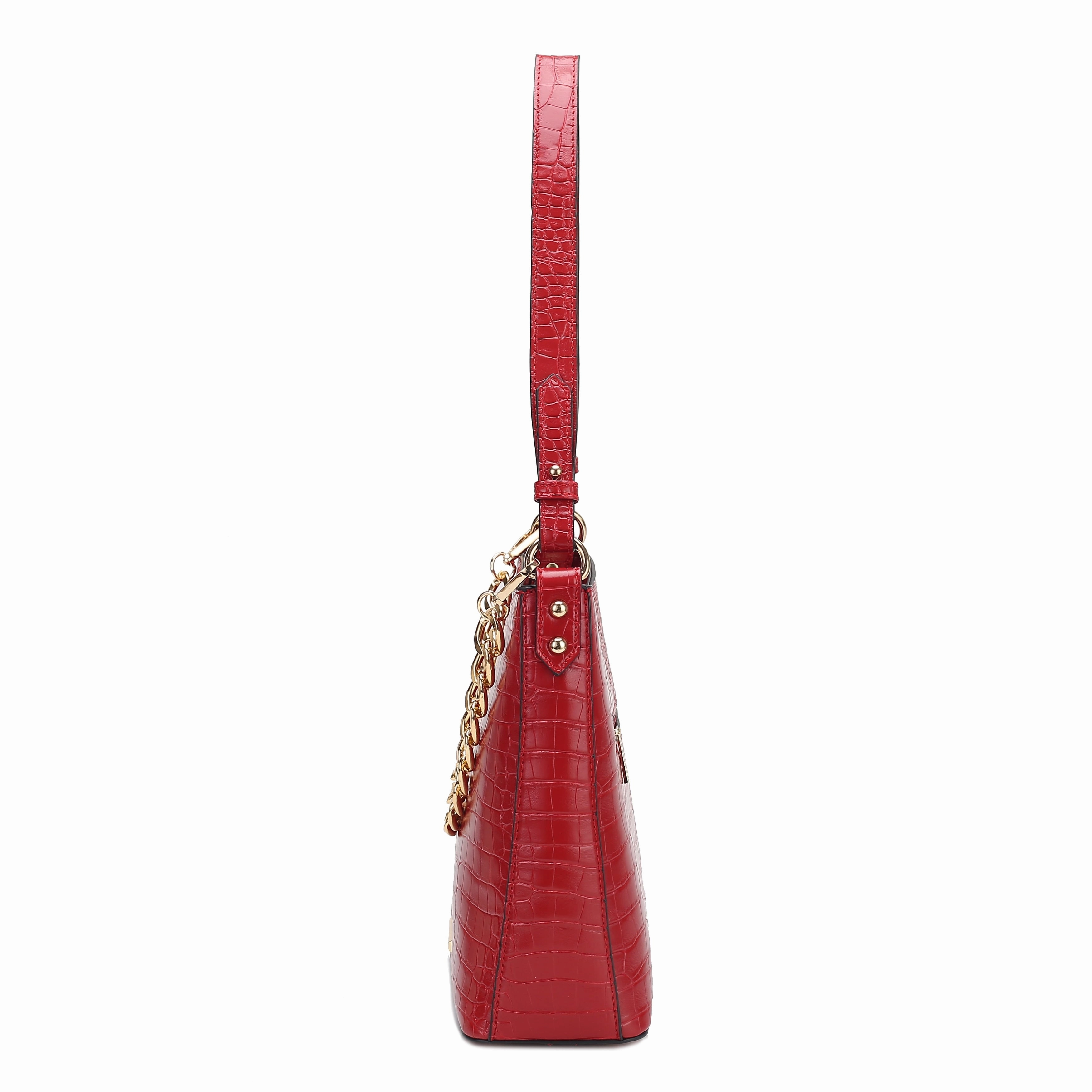 MKF Collection Bizzy Faux Crocodile-Embossed Vegan Leather Women's Shoulder Bag By Mia K.