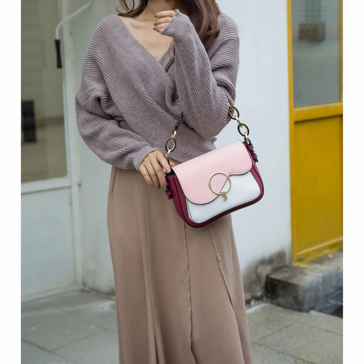 MKF Collection Fantasia Solid Crossbody Bag by Mia K.