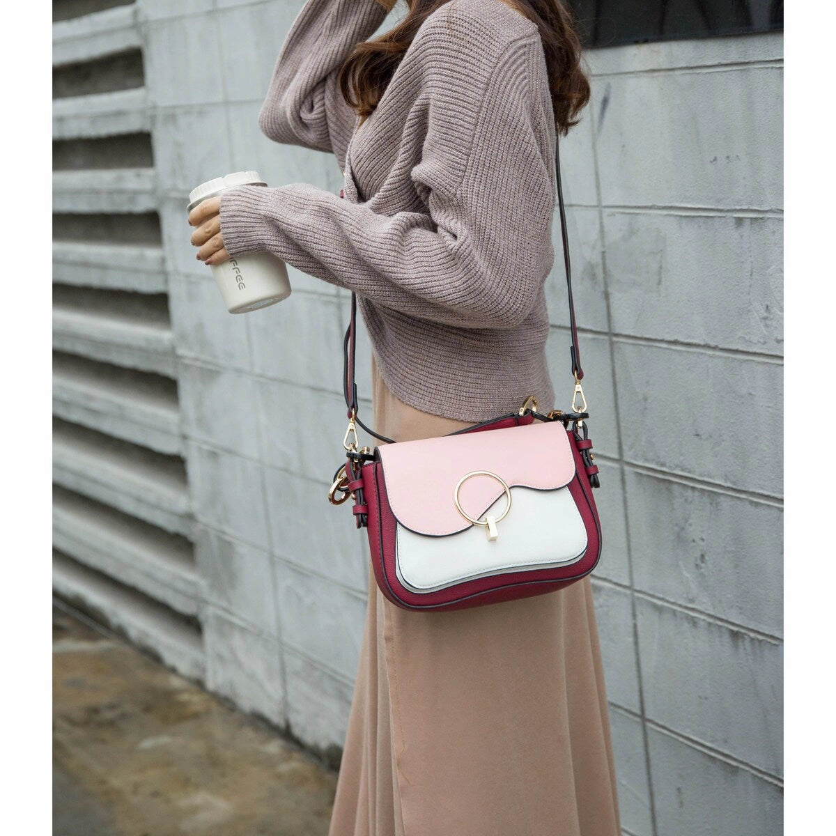 MKF Collection Fantasia Solid Crossbody Bag by Mia K.