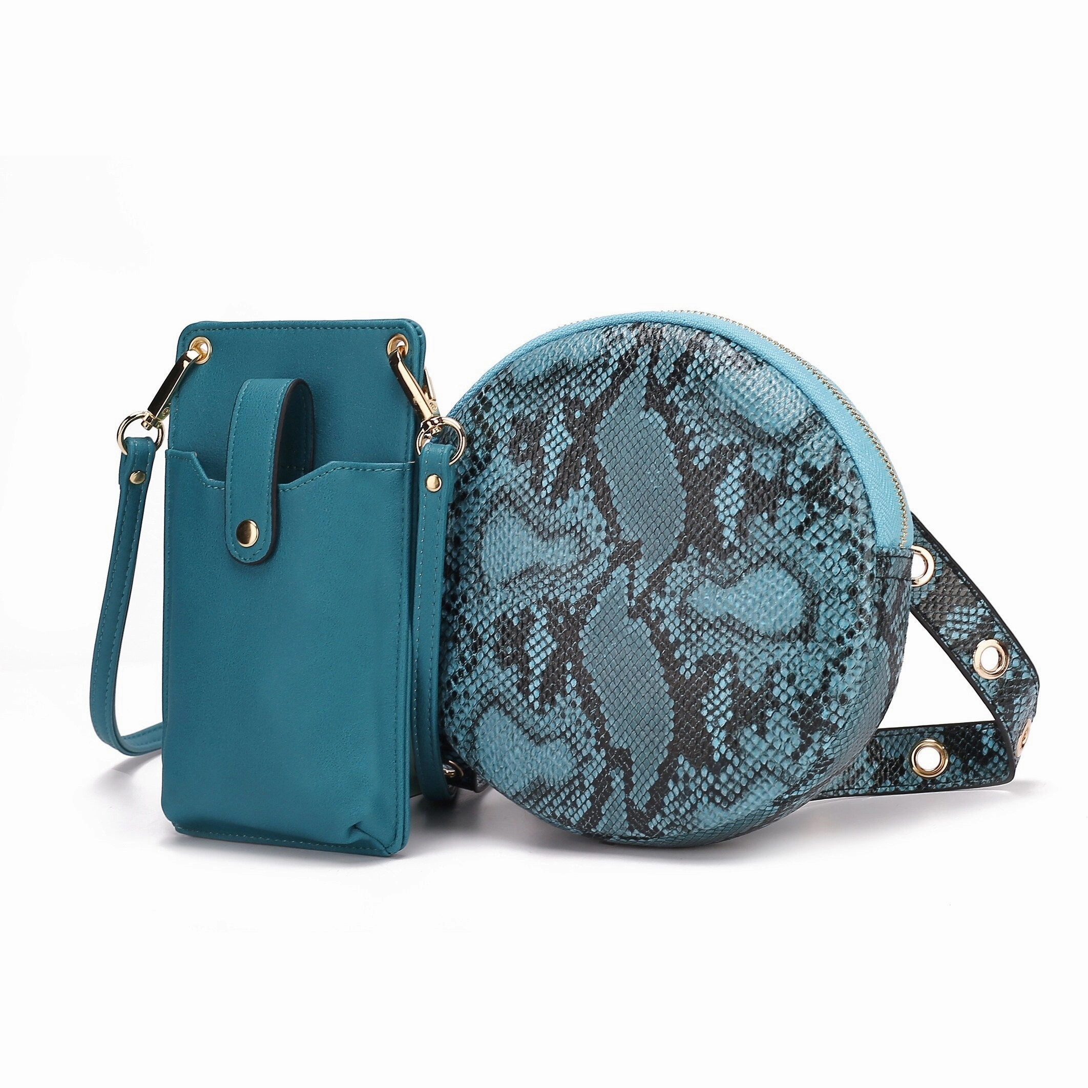 MKF Collection Hailey 2 PCS Smartphone Convertible Crossbody Bag by Mia K.
