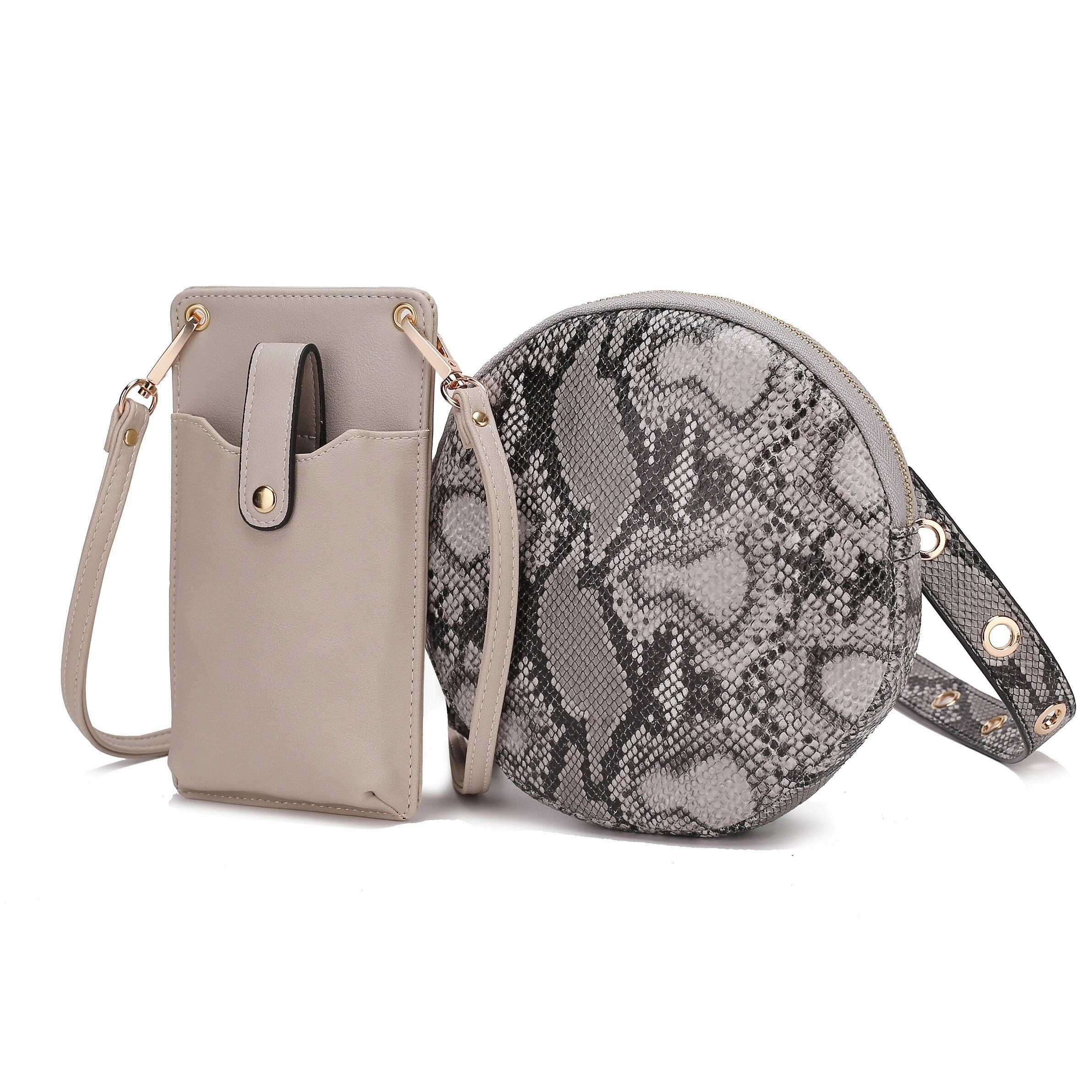 MKF Collection Hailey 2 PCS Smartphone Convertible Crossbody Bag by Mia K.