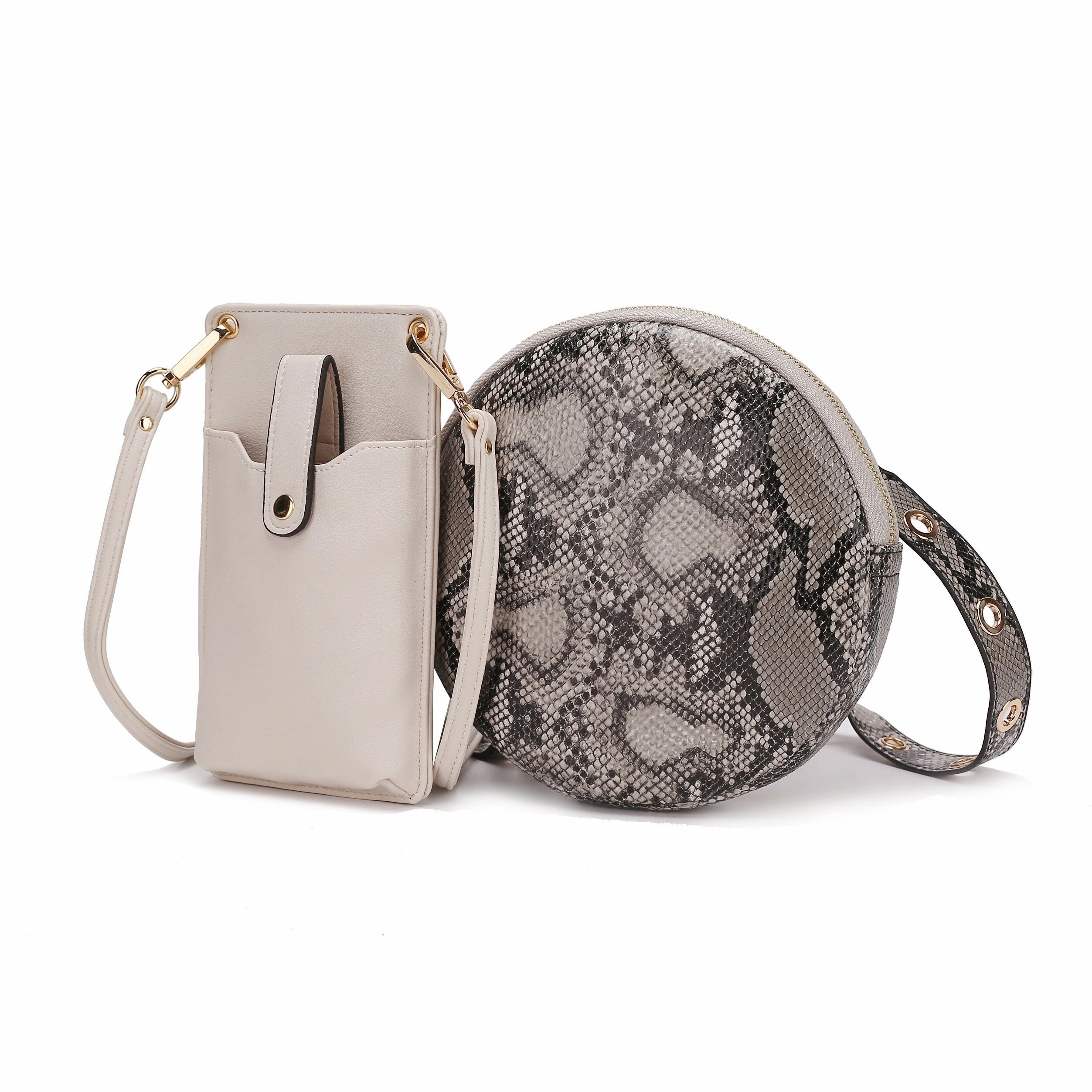 MKF Collection Hailey 2 PCS Smartphone Convertible Crossbody Bag by Mia K.