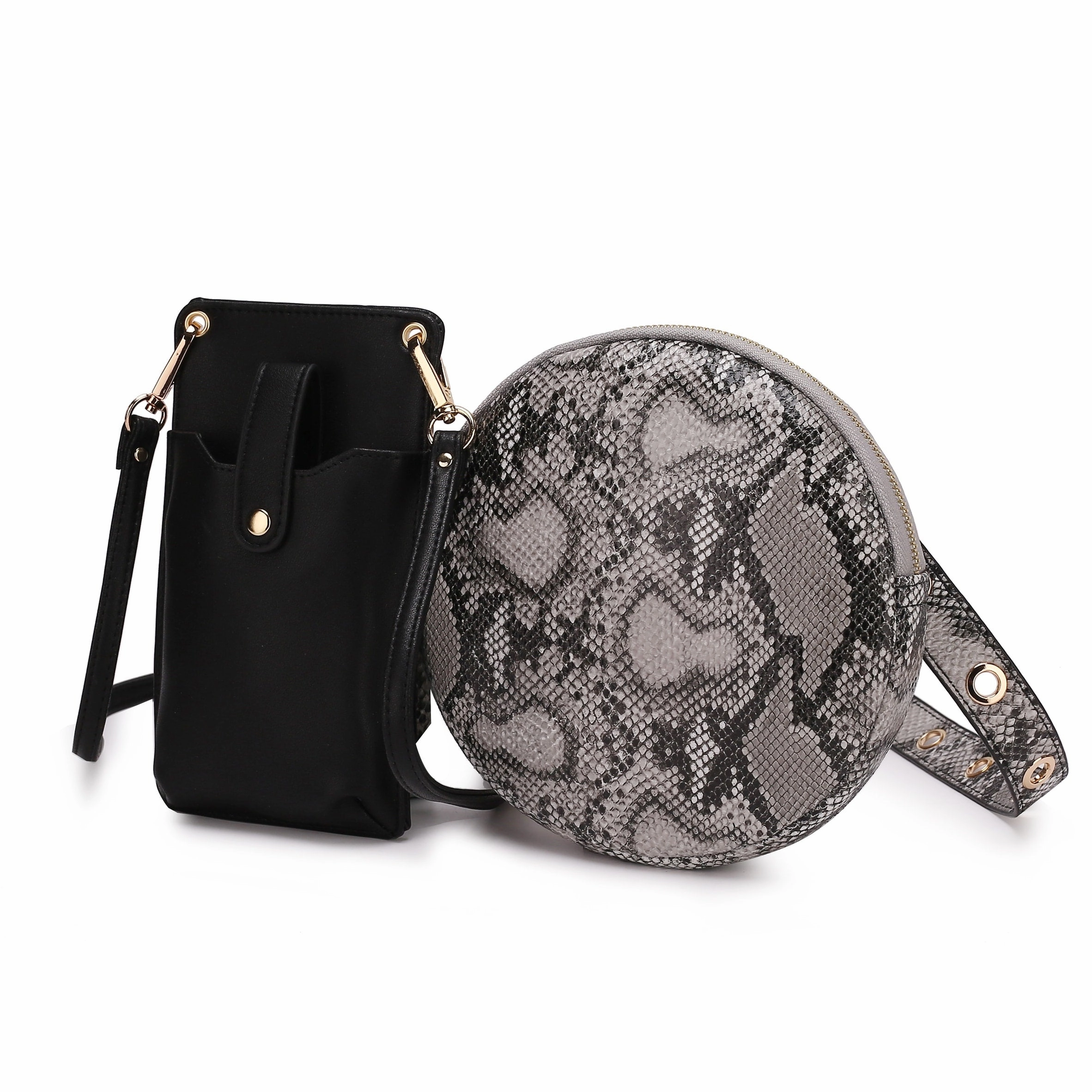 MKF Collection Hailey 2 PCS Smartphone Convertible Crossbody Bag by Mia K.